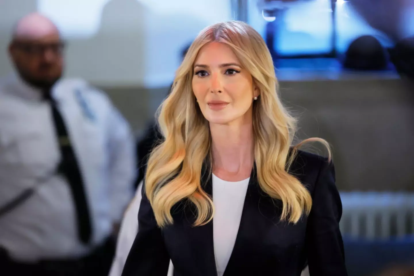 The man was walking alongside Ivanka (Michael M. Santiago/Getty Images)