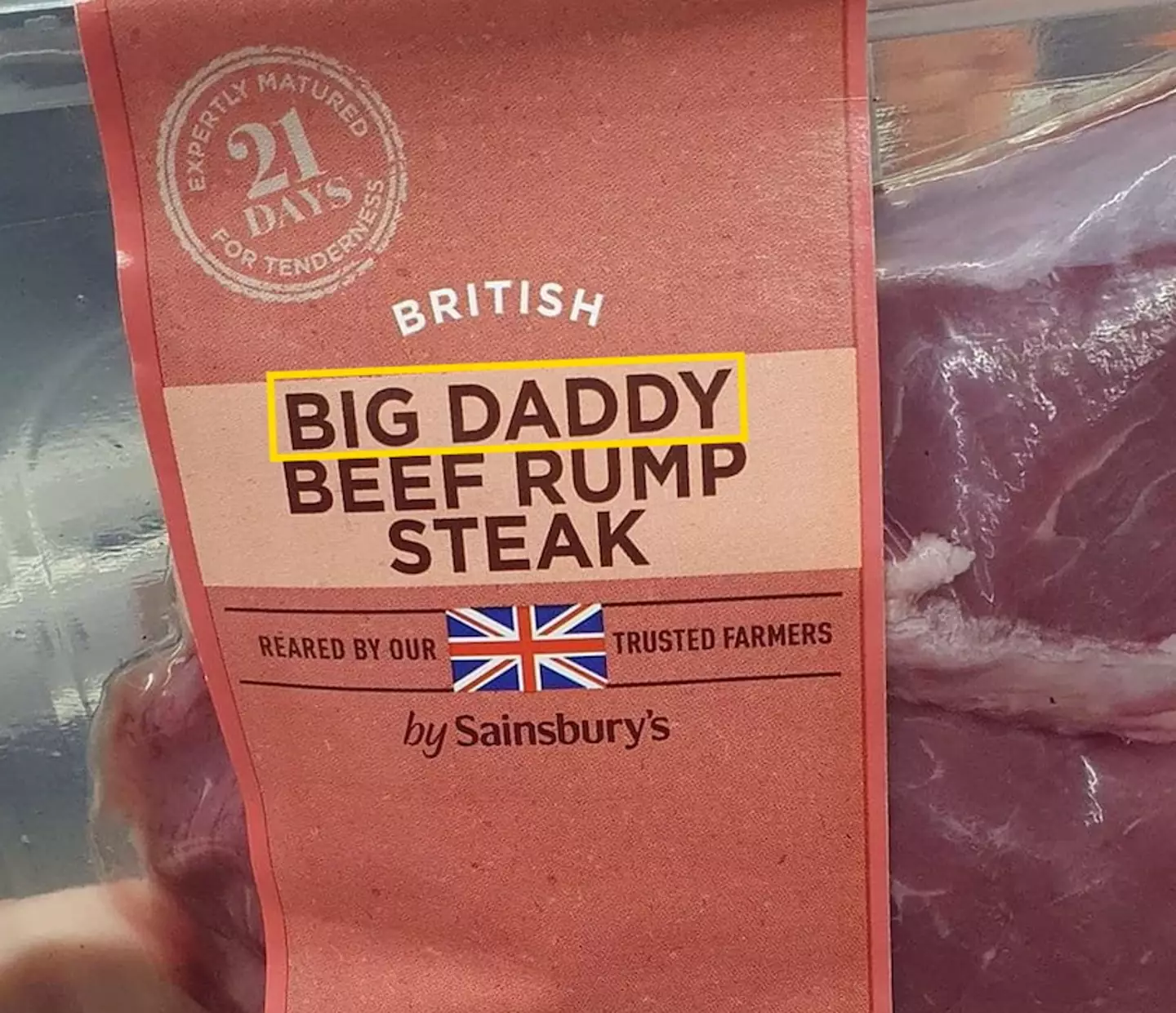 The steak has been named 'Big Daddy'.