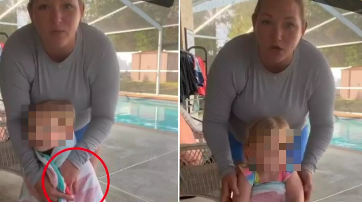 Swimming instructor warns parents not to put towel around kids' shoulders