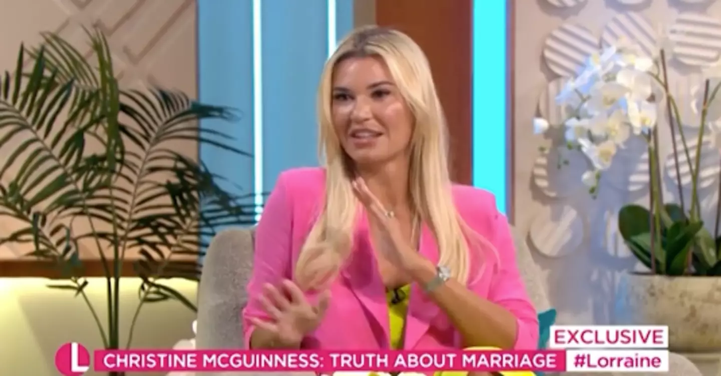 Christine McGuinness on Lorraine.