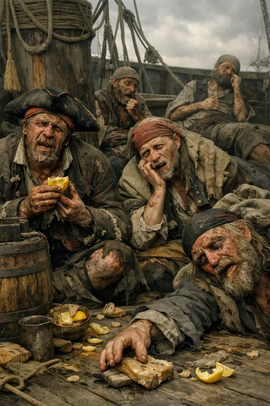 Scurvy was common among pirates between the 16th and 18th centuries (ChatGPT)