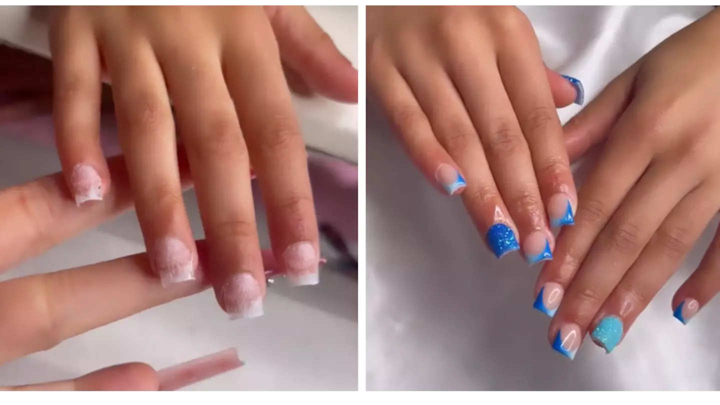 Mum slammed after revealing she lets eight-year-old daughter get acrylic nails