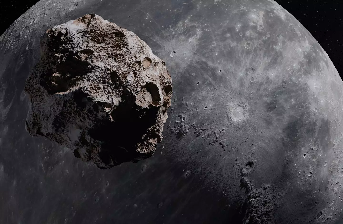 The asteroid could hit the moon (Getty Stock Photo)