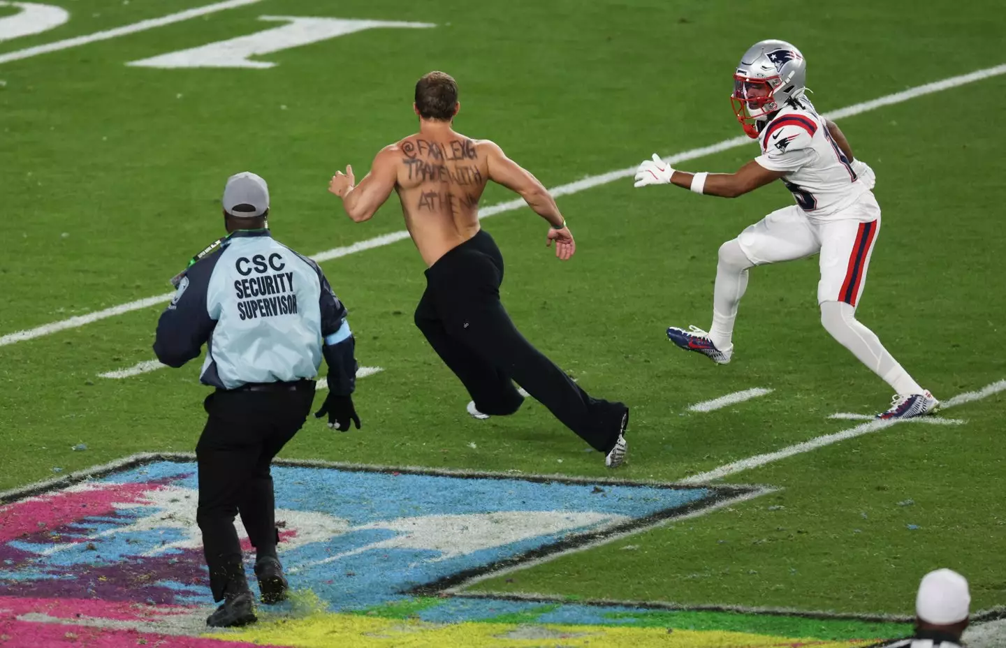 The Super Bowl streaker has been identified (Patrick T. Fallon / AFP via Getty Images)