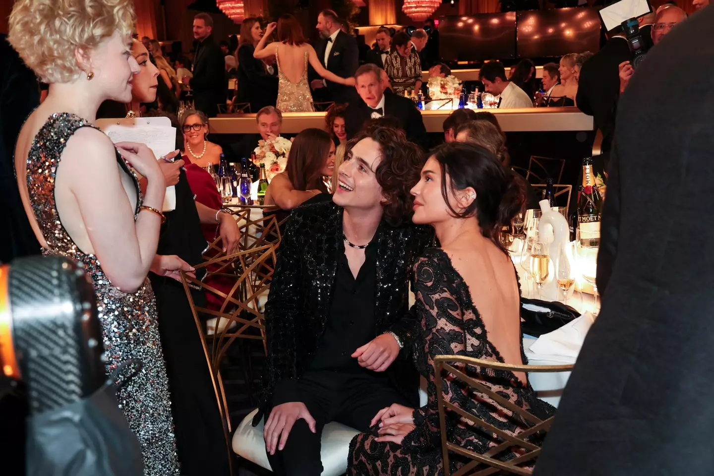 The pair sat together at last night's Golden Globes.