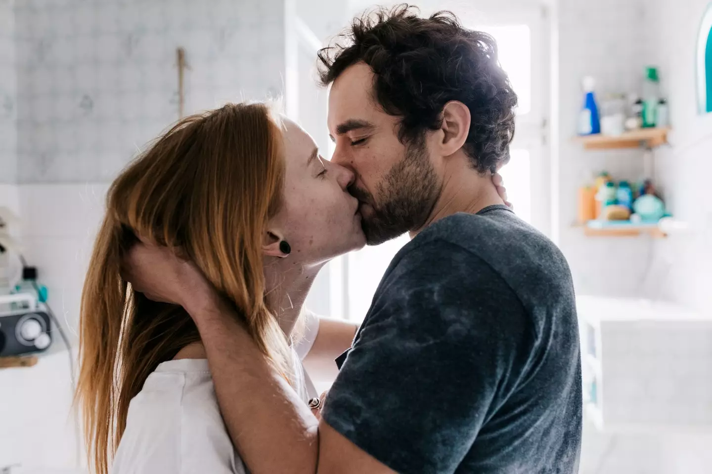 Kissing a man with a beard can come with health risks (Getty Stock Images)