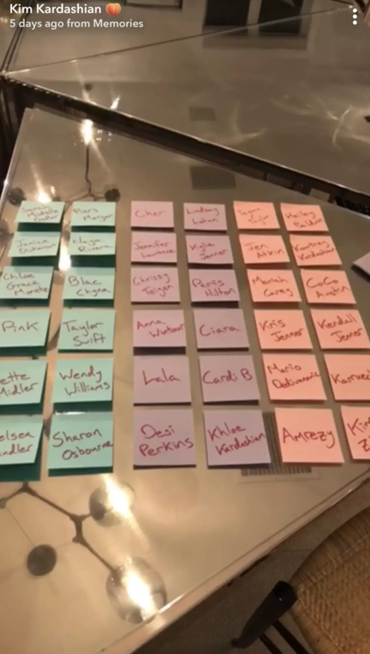 Kardashian posted the move on her snapchat in 2018 (@kimkardashian/Snapchat)