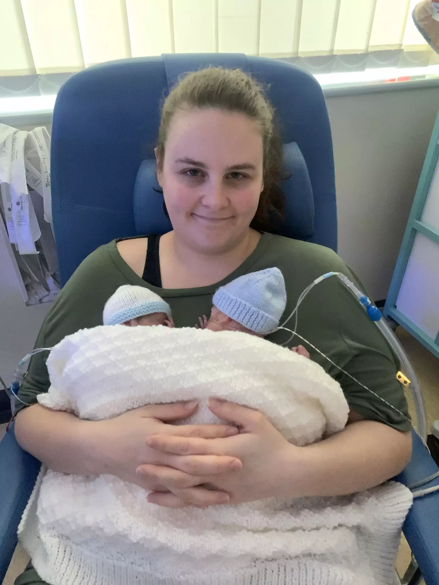 Mum Toni welcomed her twin boys at just 25 weeks.