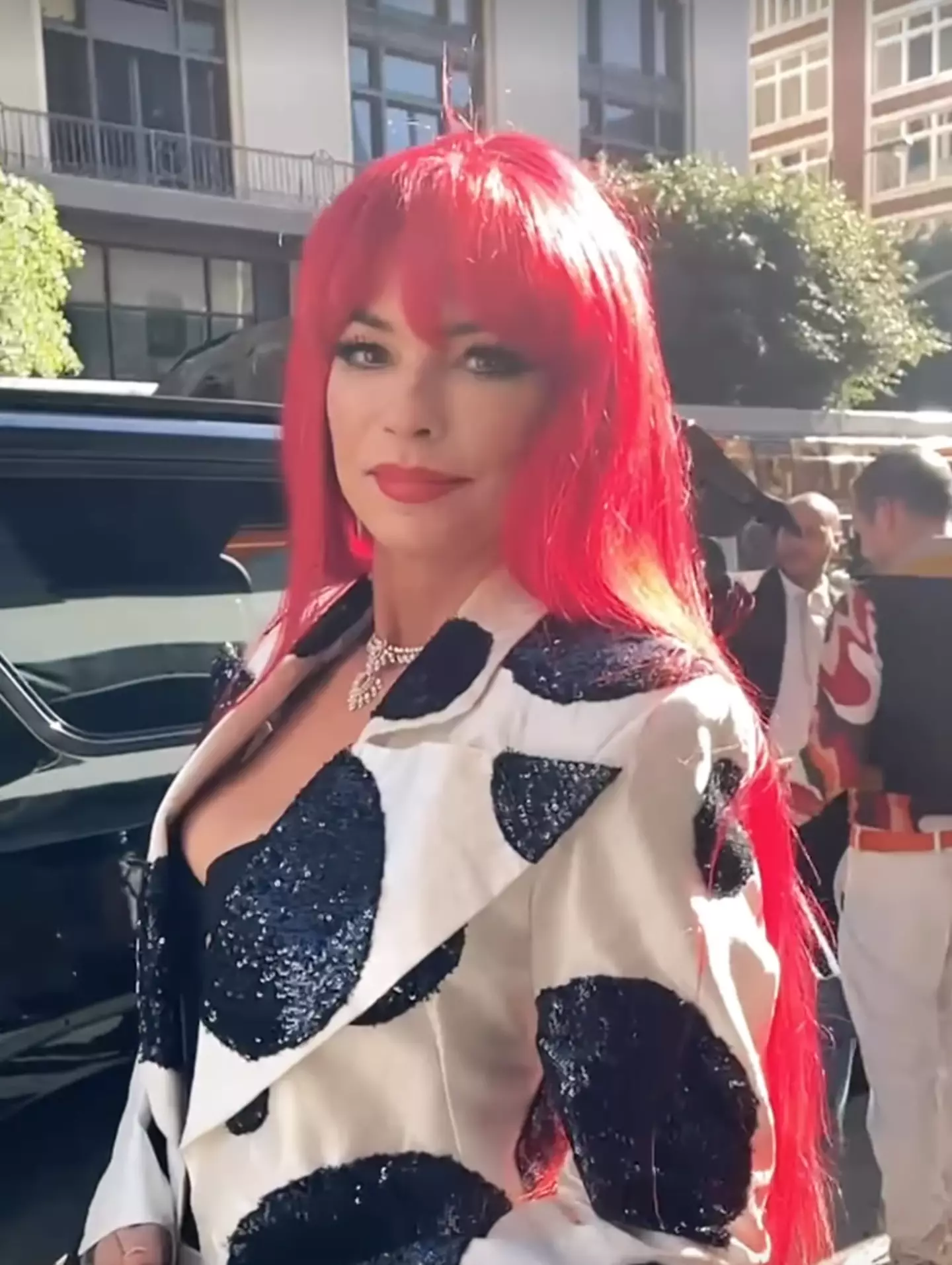 Shania's new look has been compared to 101 Dalmatians.