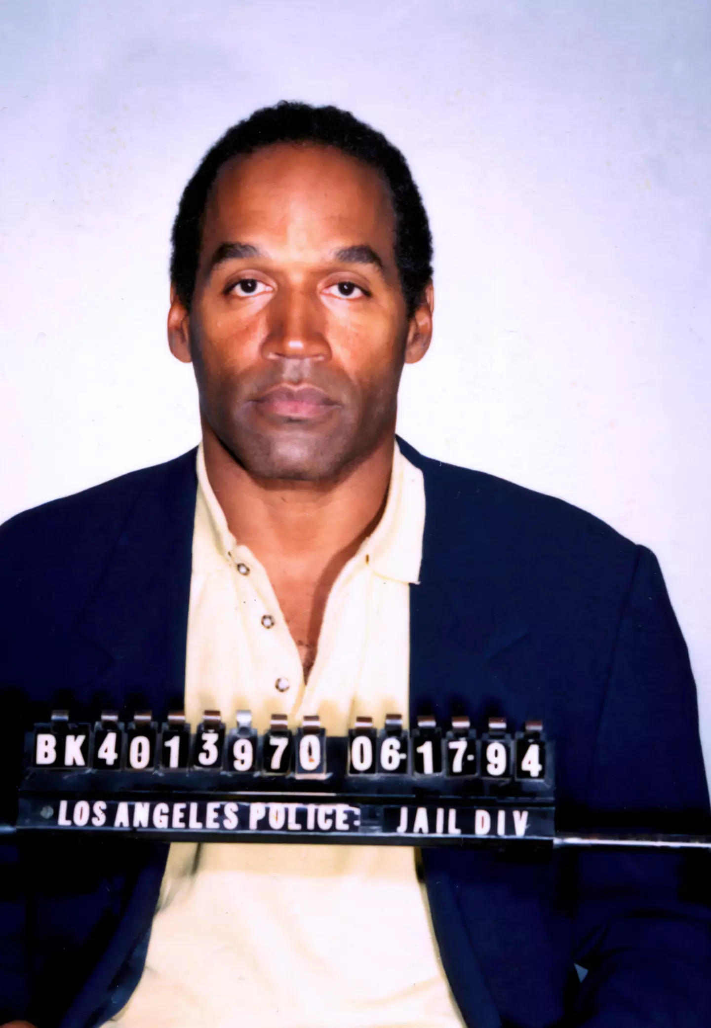 O.J. was accused of having murdered his ex-wife (Los Angeles Police Department)
