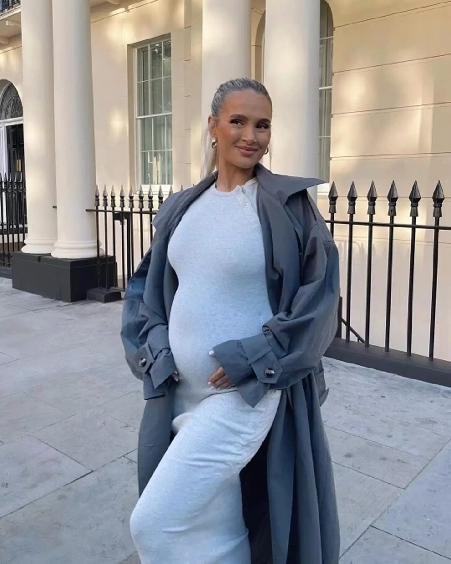 Molly-Mae has opened up about the reason she can't feel her baby girl move much inside of her stomach.