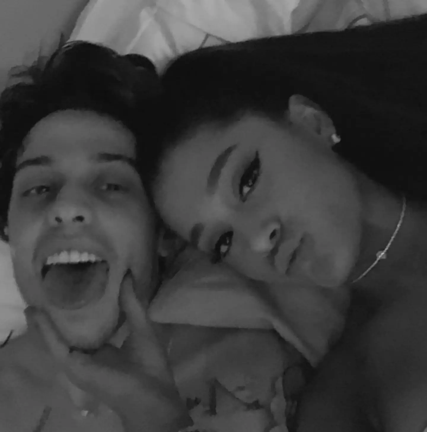 He addressed the rumours after ex Ariana Grande put out a very explicit tweet about his manhood (Instagram/arianagrande)