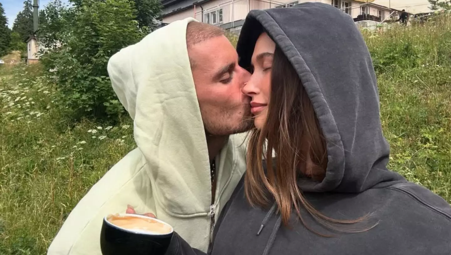 Hailey Bieber claimed she and her husband weren't really in each other's lives until after he decided to get sober (Instagram/@lilbieber)