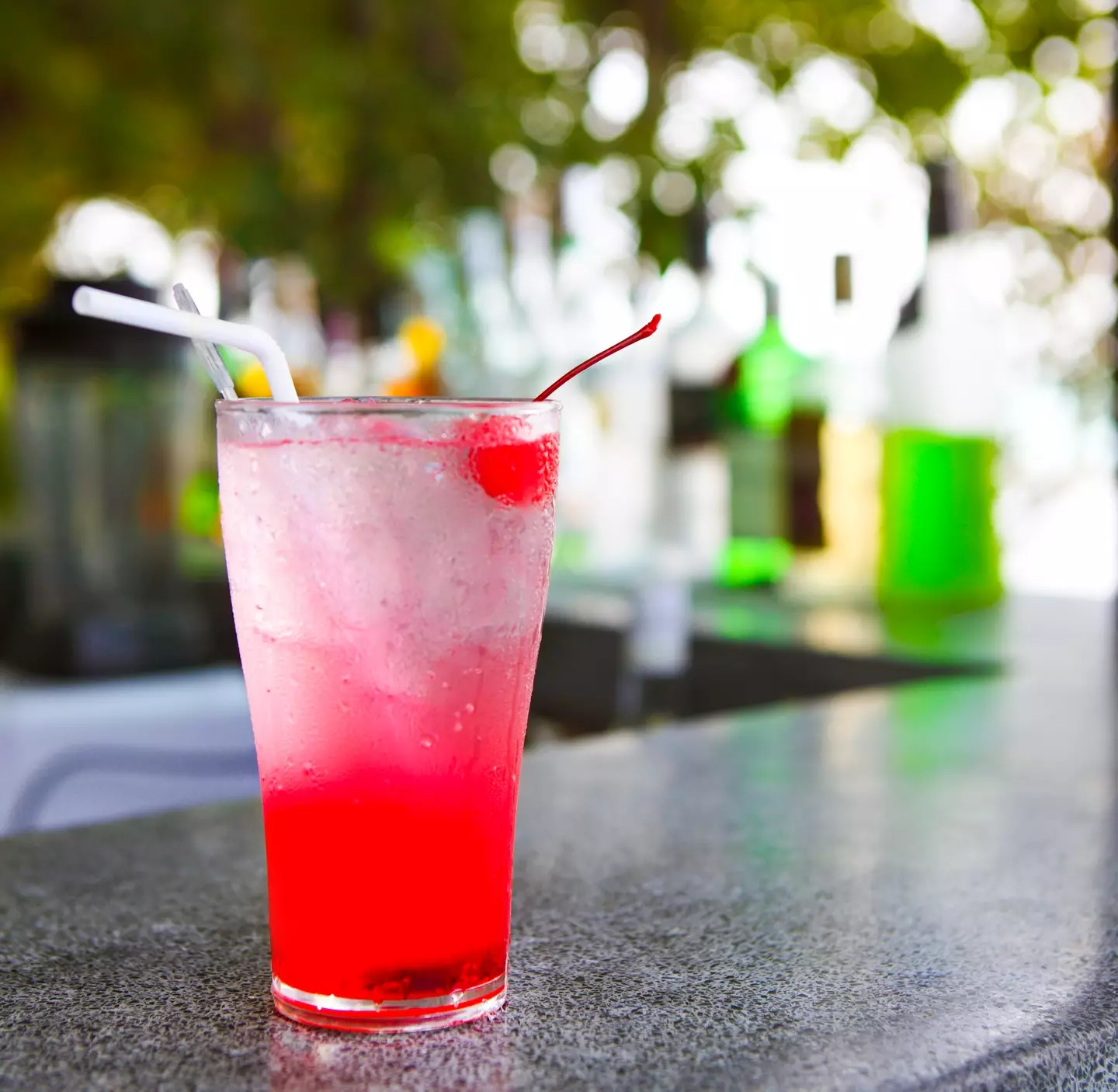 The drink is traditionally made with grenadine, soda and maraschino cherry (petrenkod/Getty Images)