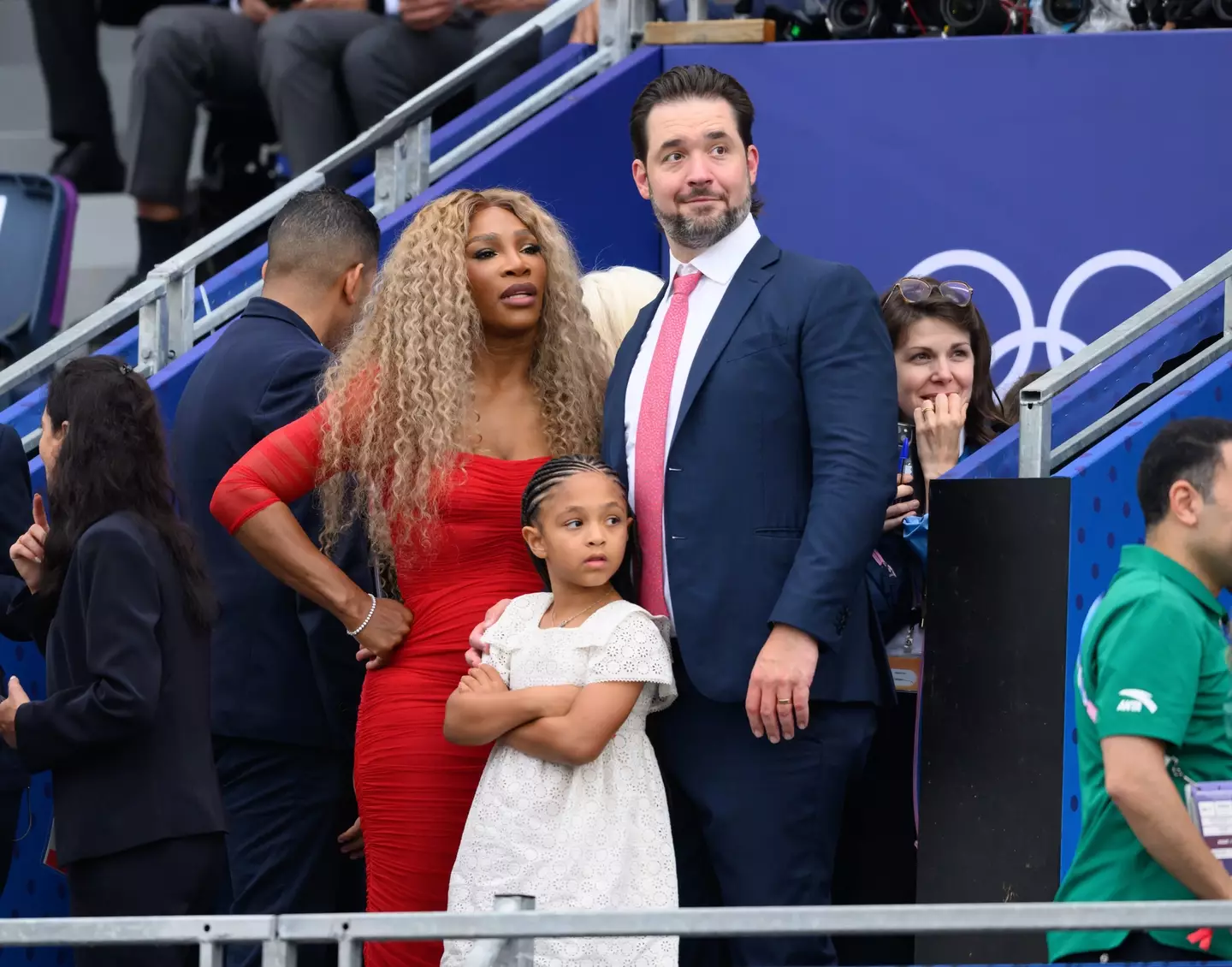 Alexis Ohanian was thought to have been the umbrella holder. (Karwai Tang/WireImage)