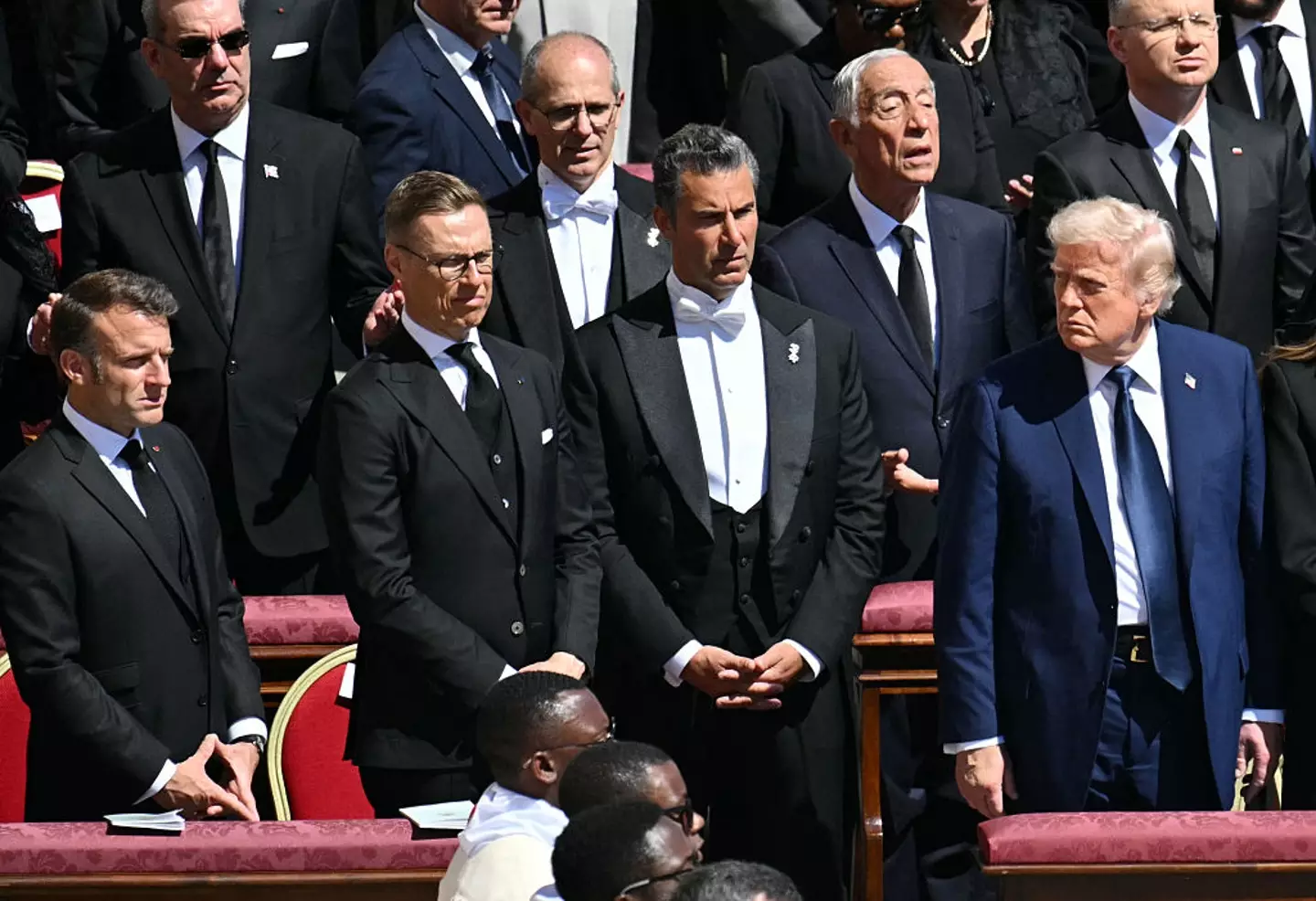 Trump and Macron had a tense interaction at the pope's funeral (MANDEL NGAN / Contributor / Getty)