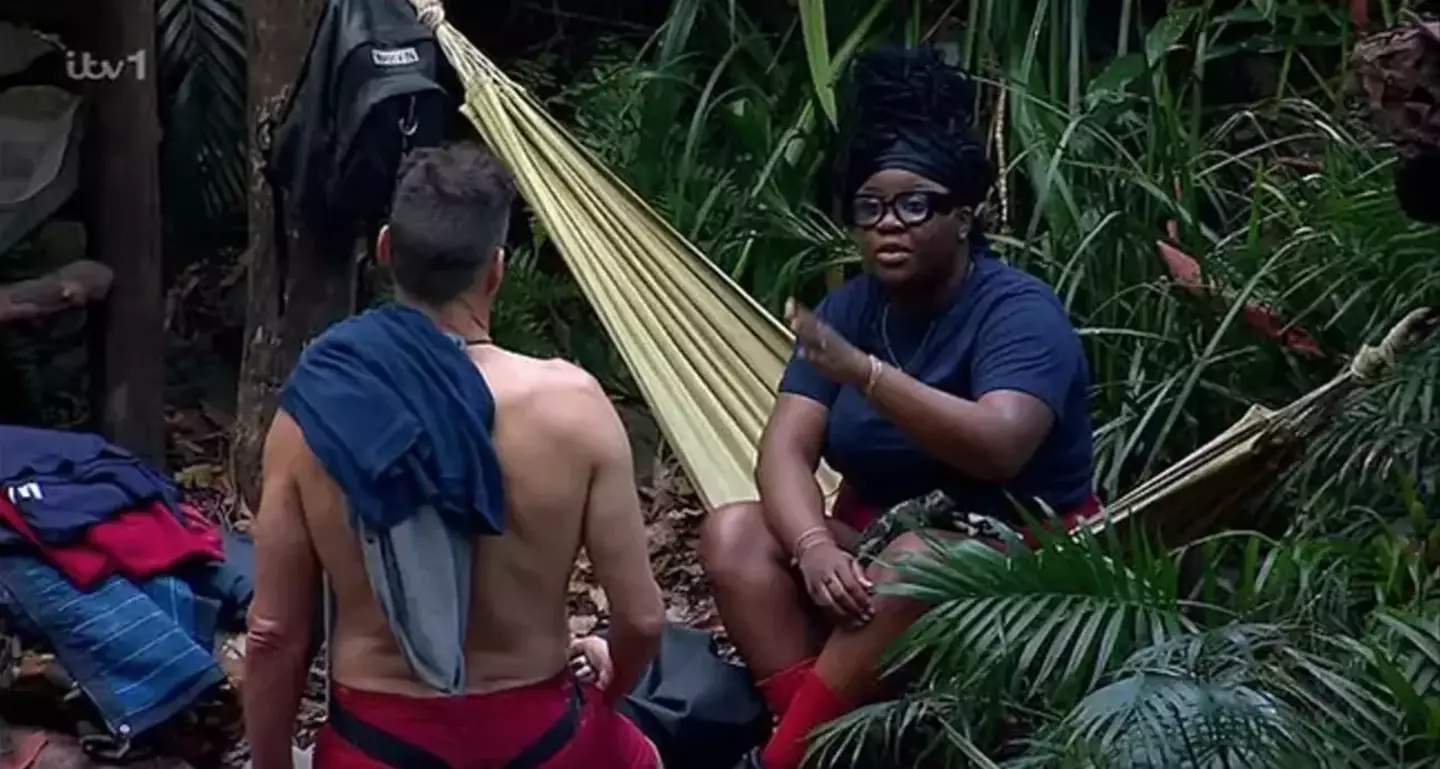 Things kicked off in the jungle when Nella Rose said she felt 'disrespected' by fellow campmate Fred Sirieix. Credit ITV