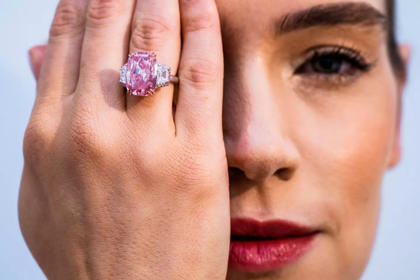 The record-breaking pink diamond.
