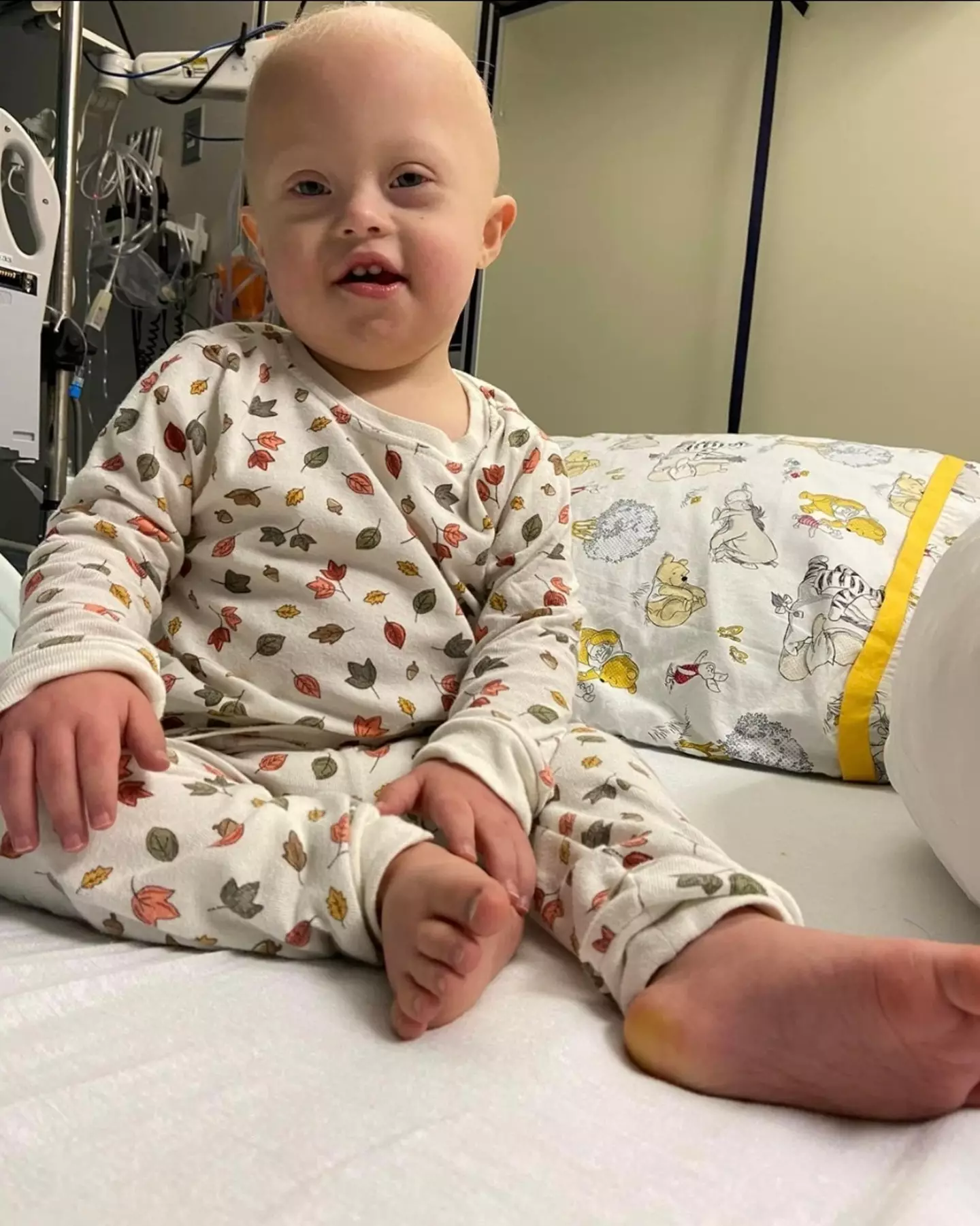 The toddler had four rounds of chemotherapy in total.