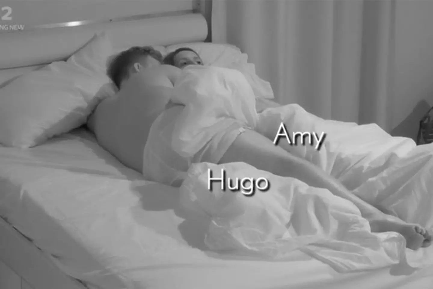 Fans thought Amy was unimpressed during their bed session (