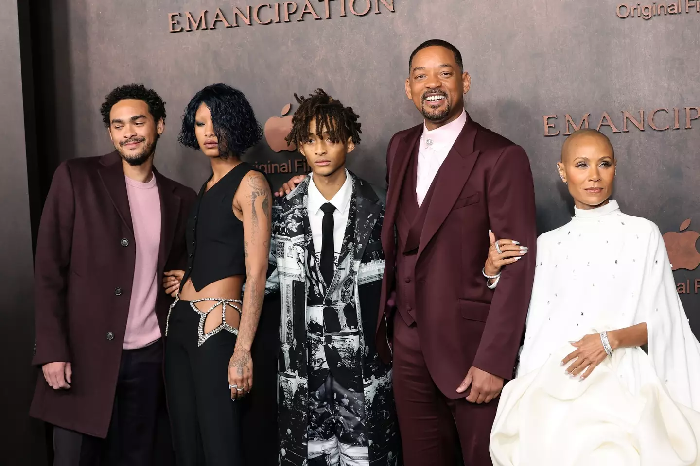 Will and Jada with Jaden, Willow and Trey.