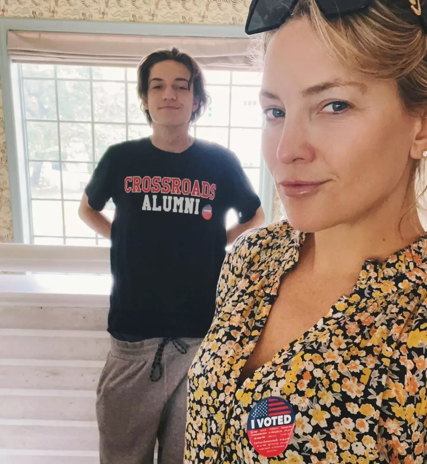 Hudson said she grew up with her oldest son, who is now 18.