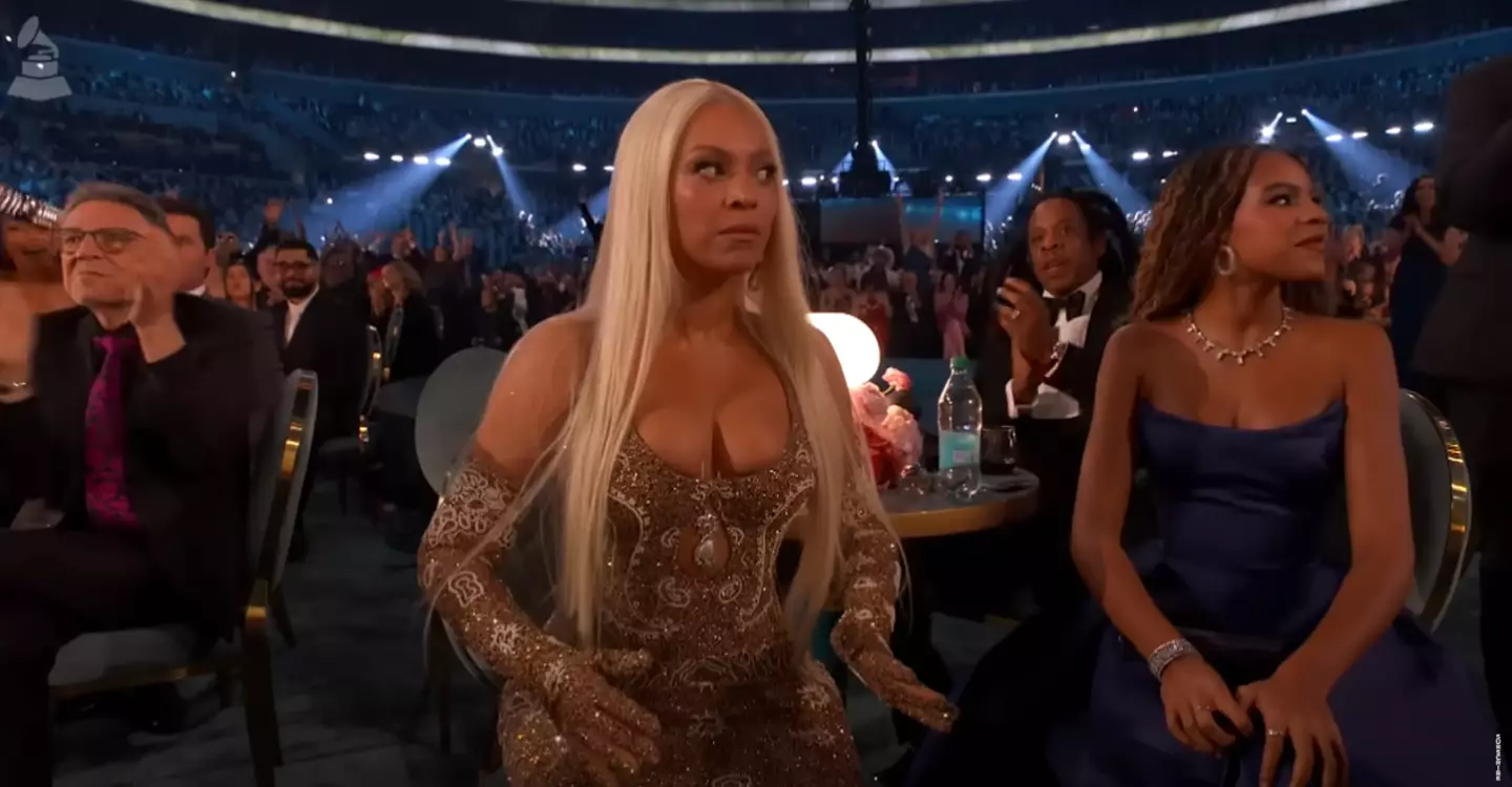 Beyoncé clearly did not expect to win Best Country Album at the Grammys (CBS)