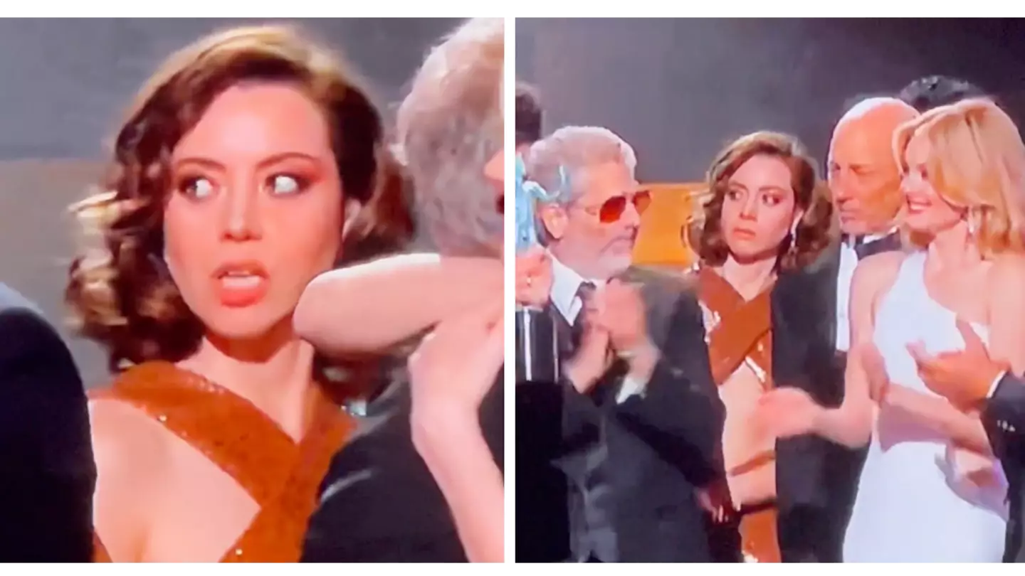 SAG Awards viewers spot Aubrey Plaza awkwardly losing her temper on stage