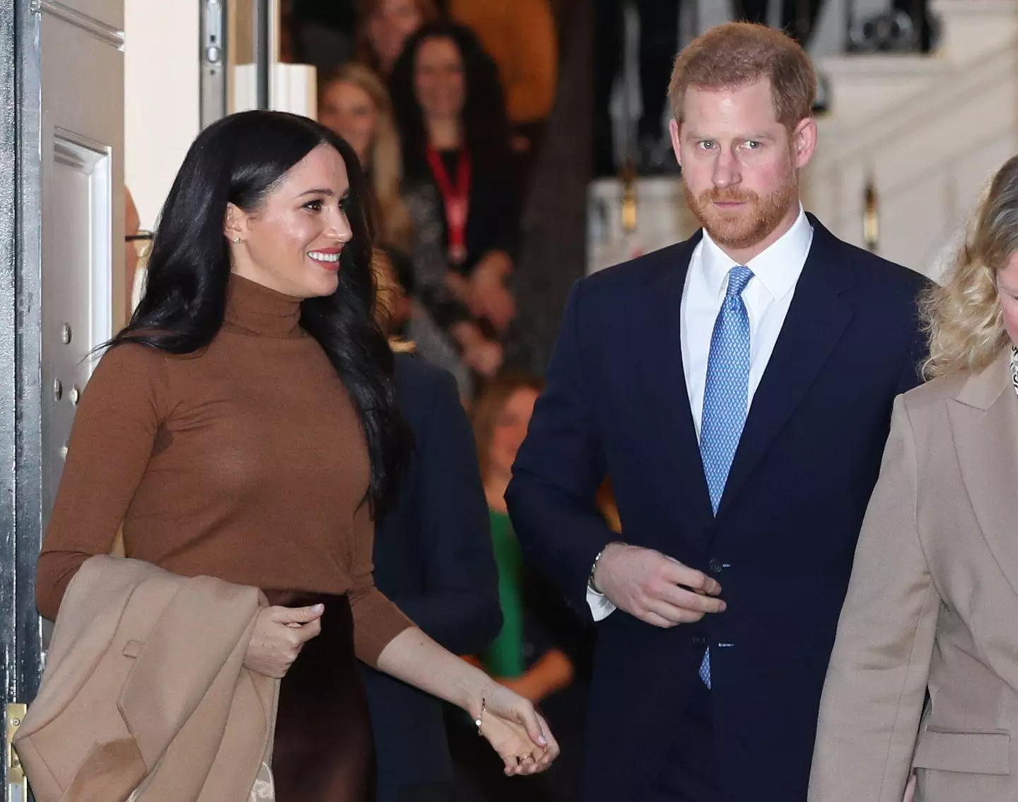 Prince Harry and Meghan Markle pictured in London in January 2020. (