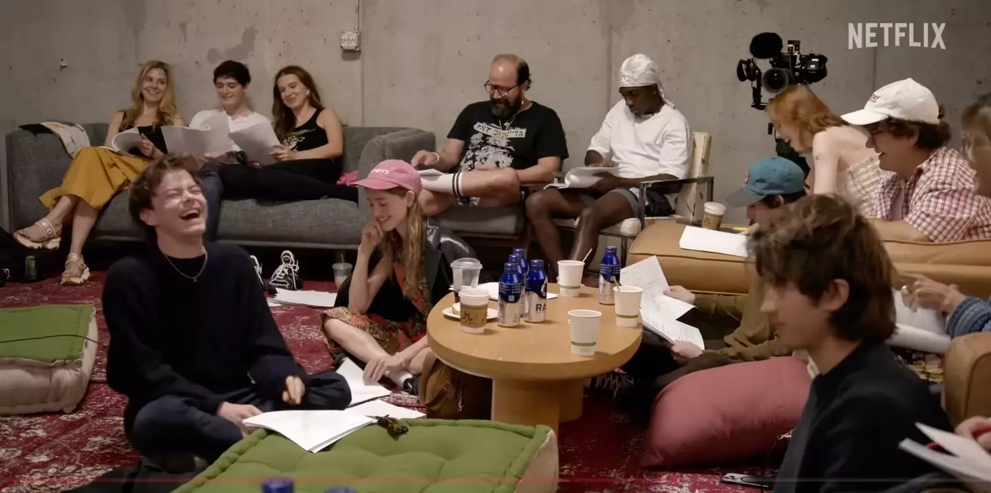 They all read the finale script for the first time, together (Netflix)