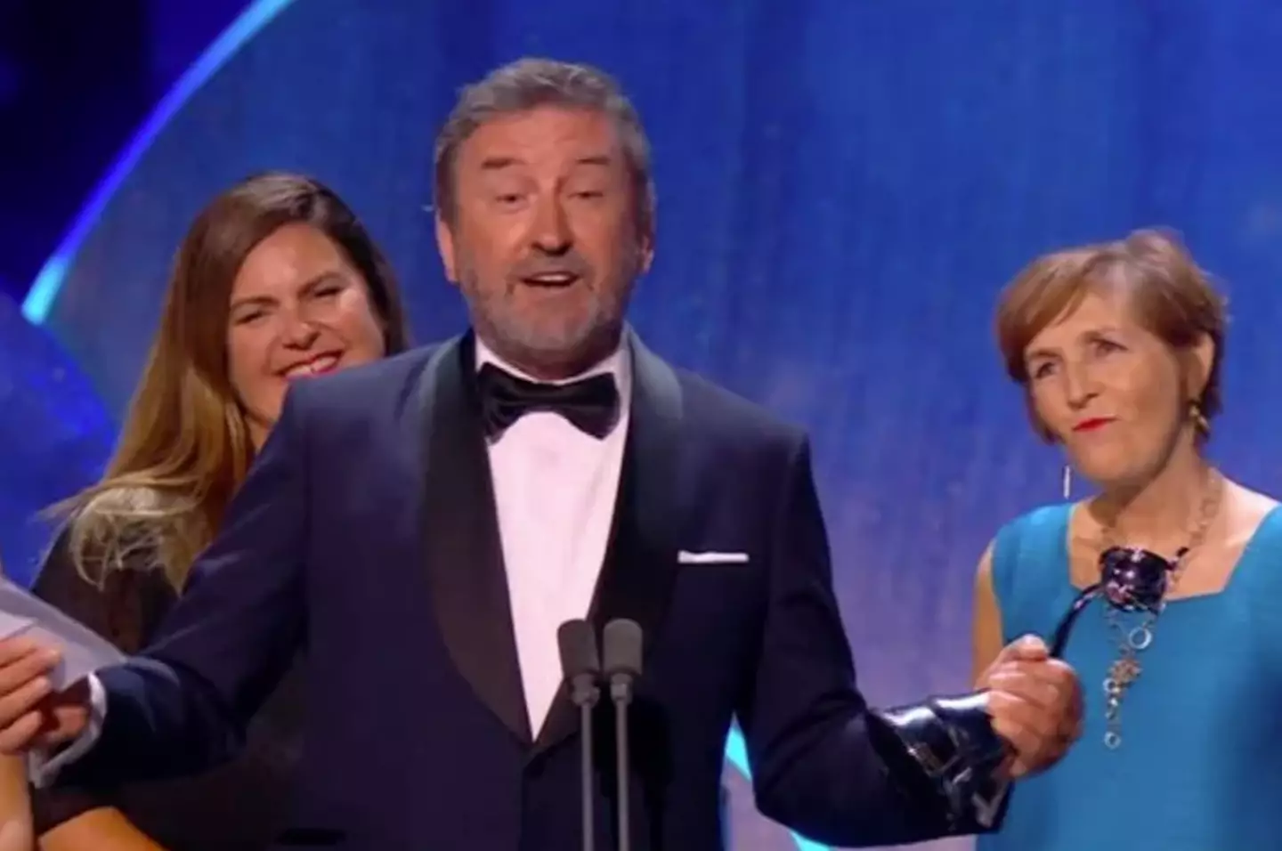 Lee Mack picked up the Quiz Game Show award.