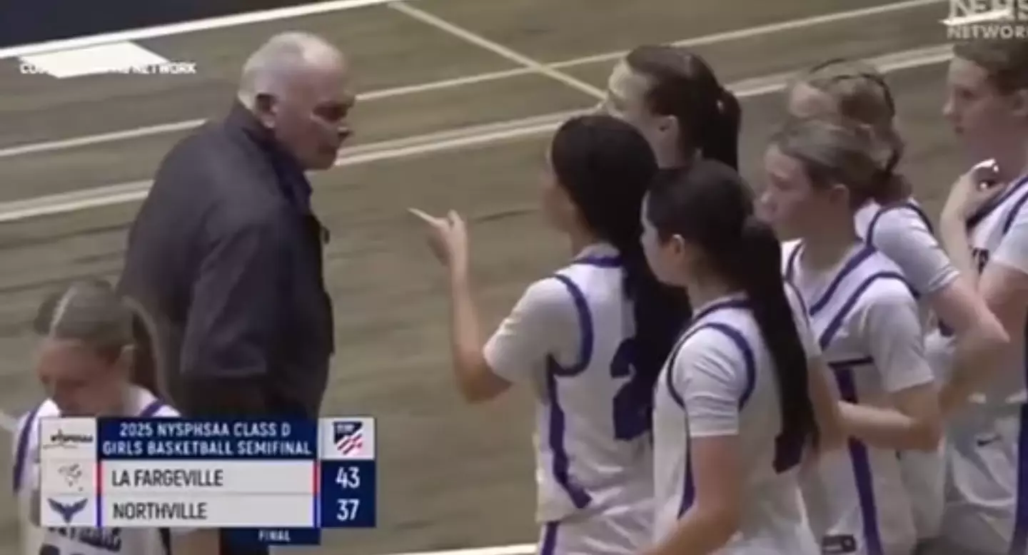The coach was immediately fired (NFHS/CBS)