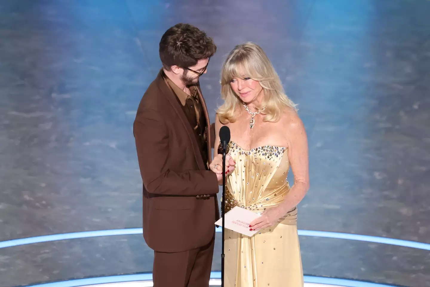 Goldie Hawn revealed that she was suffering from cataracts at last night's Oscar awards (Rich Polk/Penske Media via Getty Images)