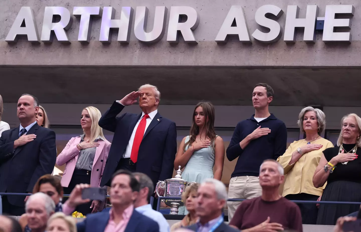 Many attendees claim Trump was booed during the game (Clive Brunskill/Getty Images)