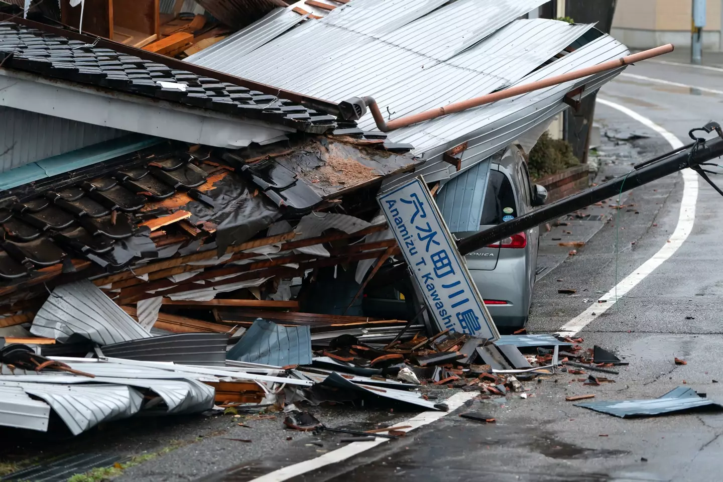 The earthquake hit the country's Western coast at around 4pm on New Year's Day.