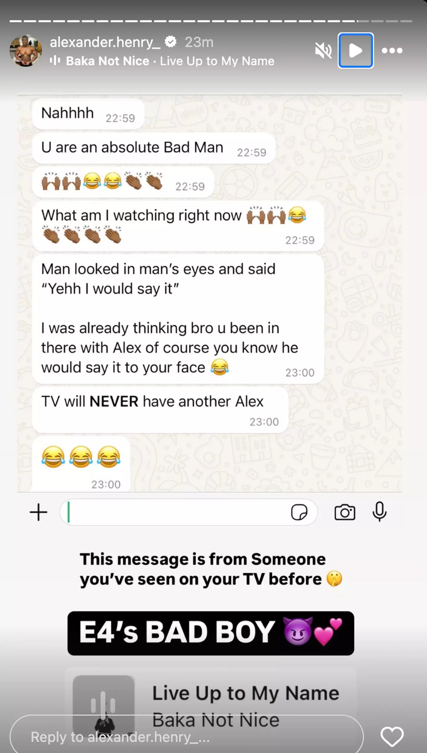 There's at least one self-proclaimed 'Bad Boy' every MAFS season, isn't there? (Instagram/@alexander.henry)