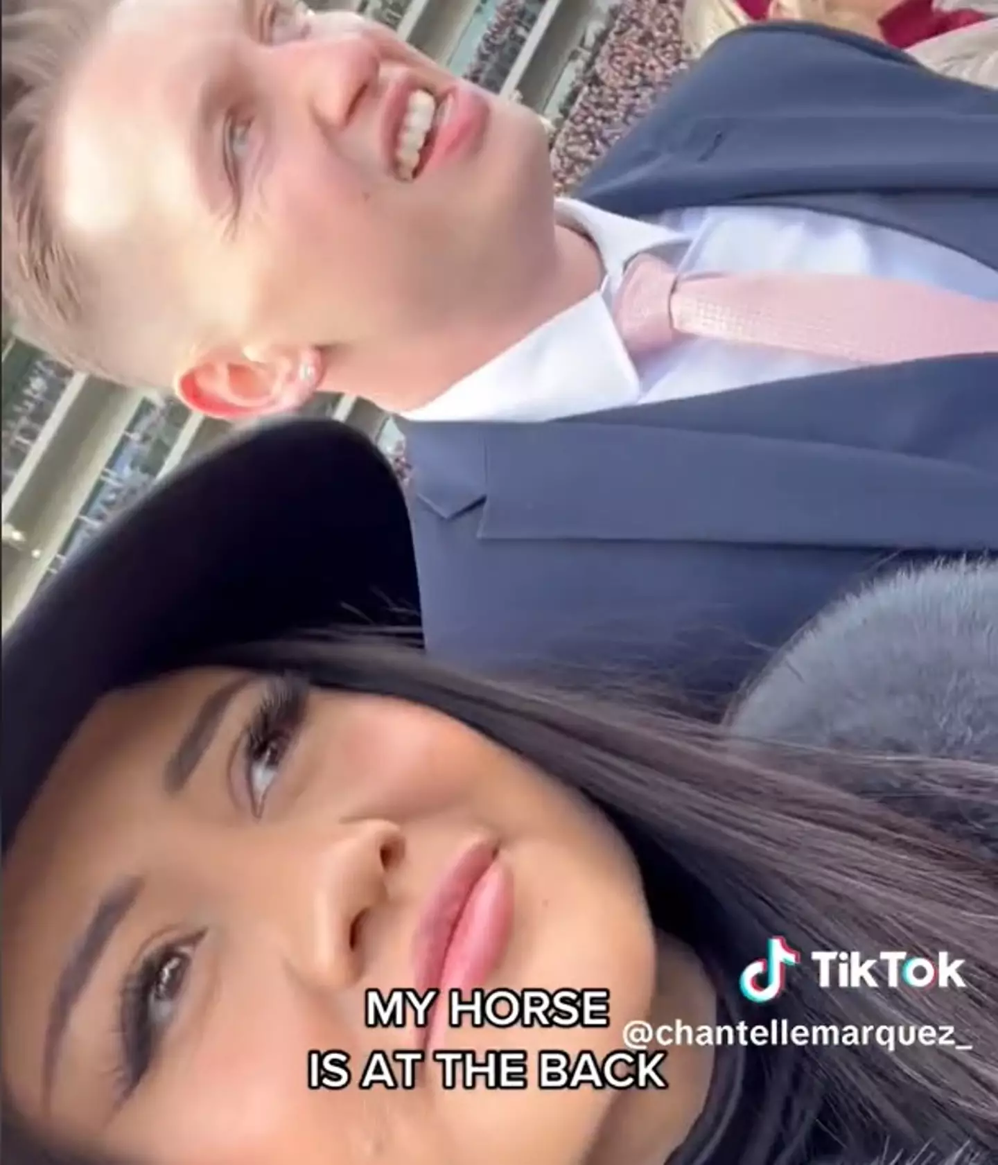 While she ended the day on about £10 profit her first ever bet at Cheltenham didn't go so well.