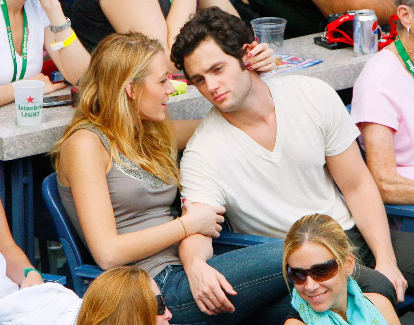 Blake Lively and Penn Badgley in 2009.
