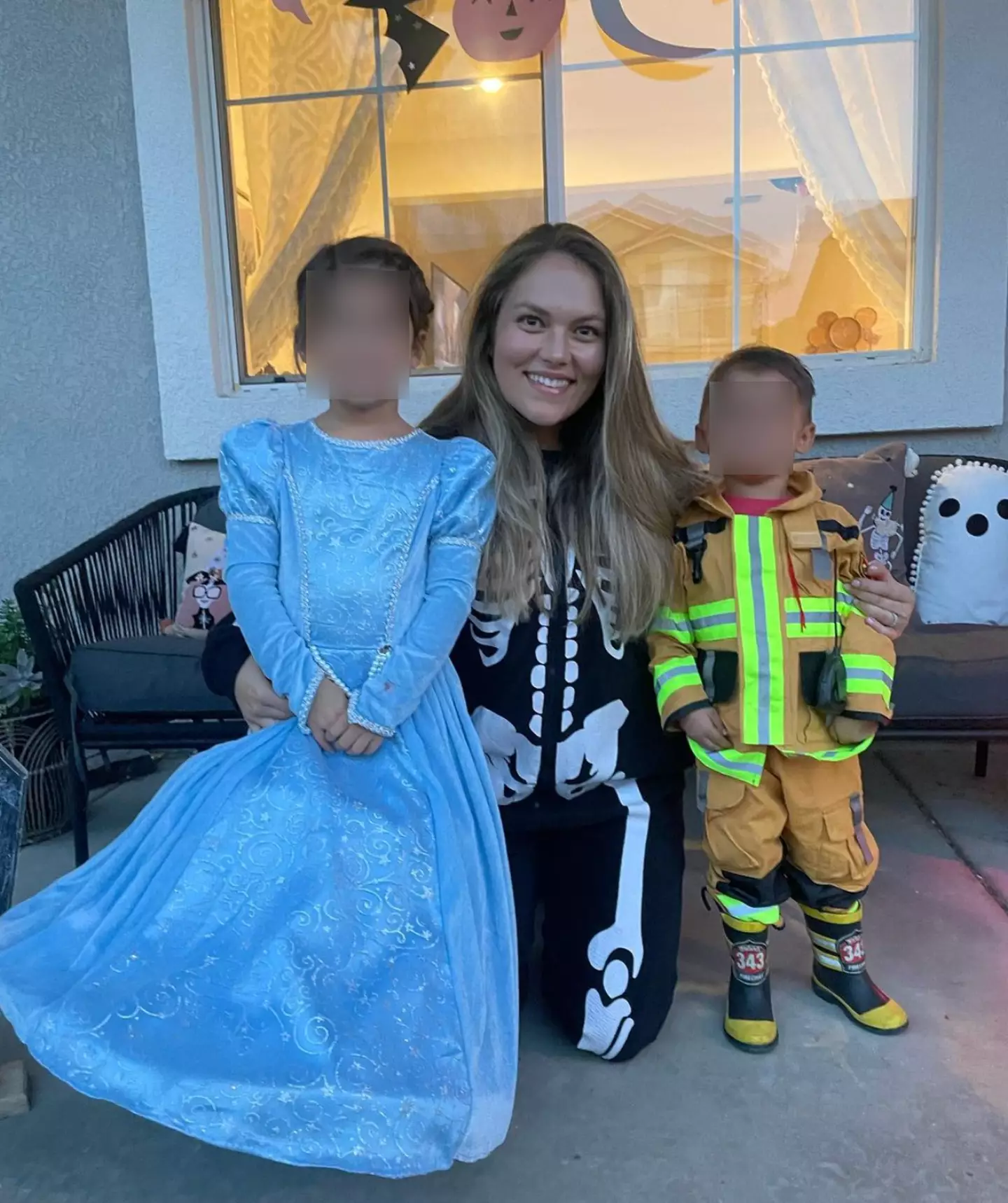 The toddler had a terrifying accident.