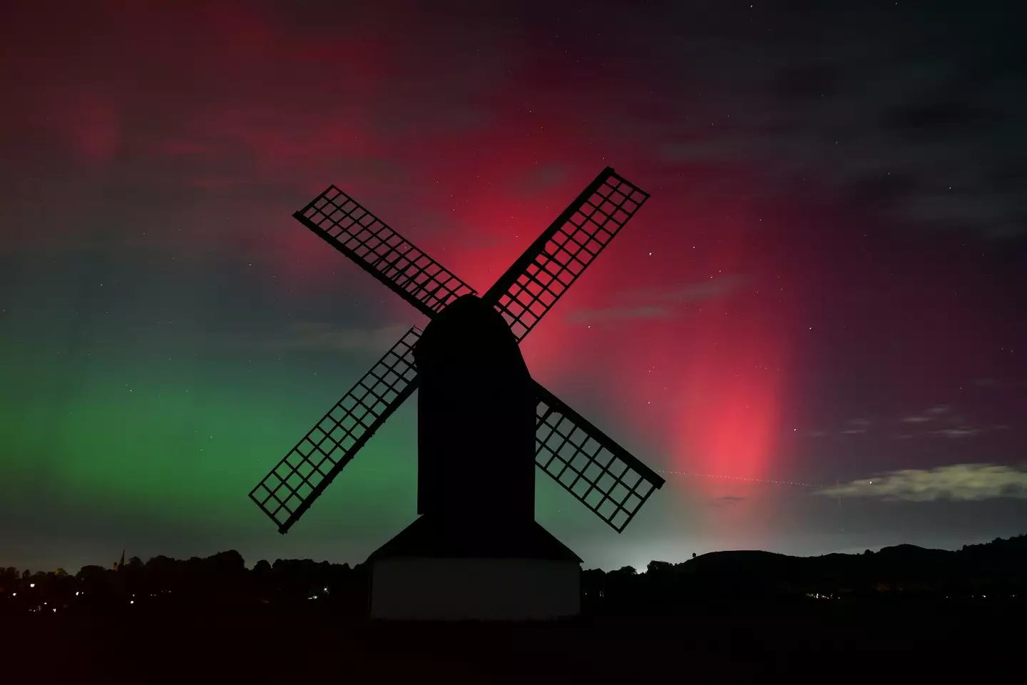 The lights were visible due to a geomagnetic storm (Jim Dyson/Getty Images)