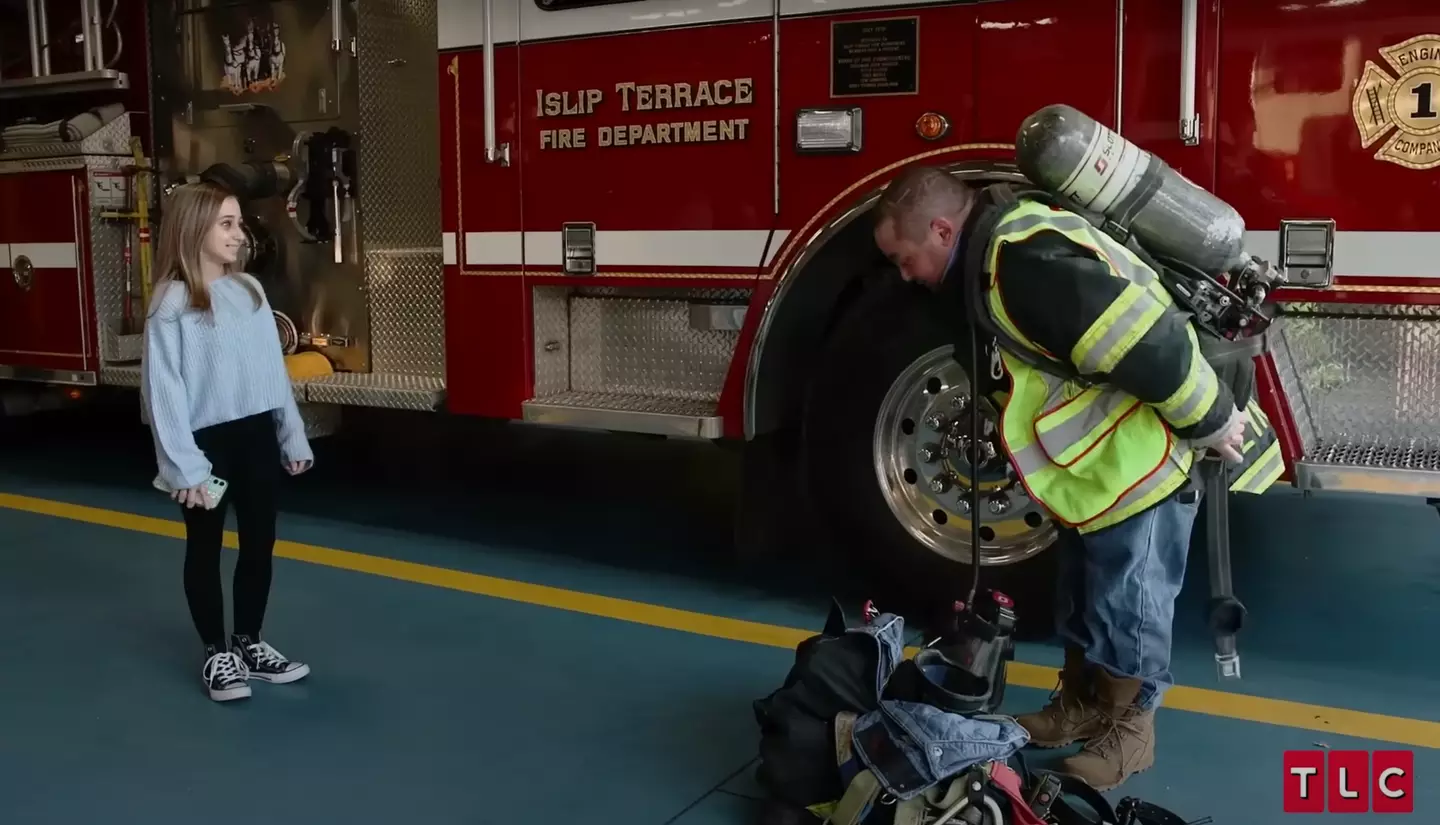 Thomas showed Shauna around the fire station on their date.