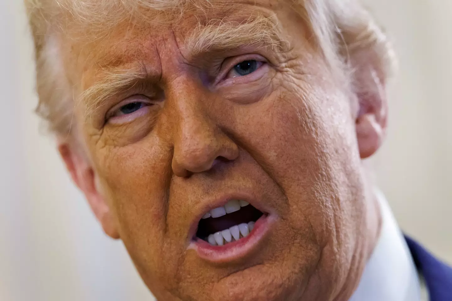 Trump delivered a passionate speech about Biden (Ting Shen/Bloomberg via Getty Images)