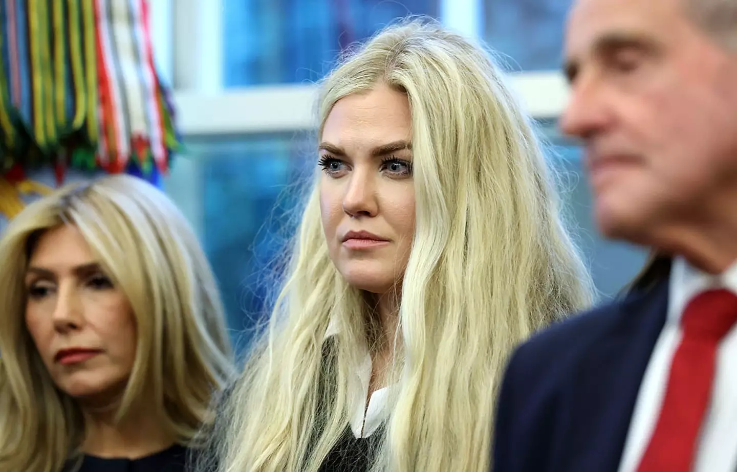 Bizarre conspiracists have come up with a wild theory about Erika Kirk (Anna Moneymaker/Getty Images)