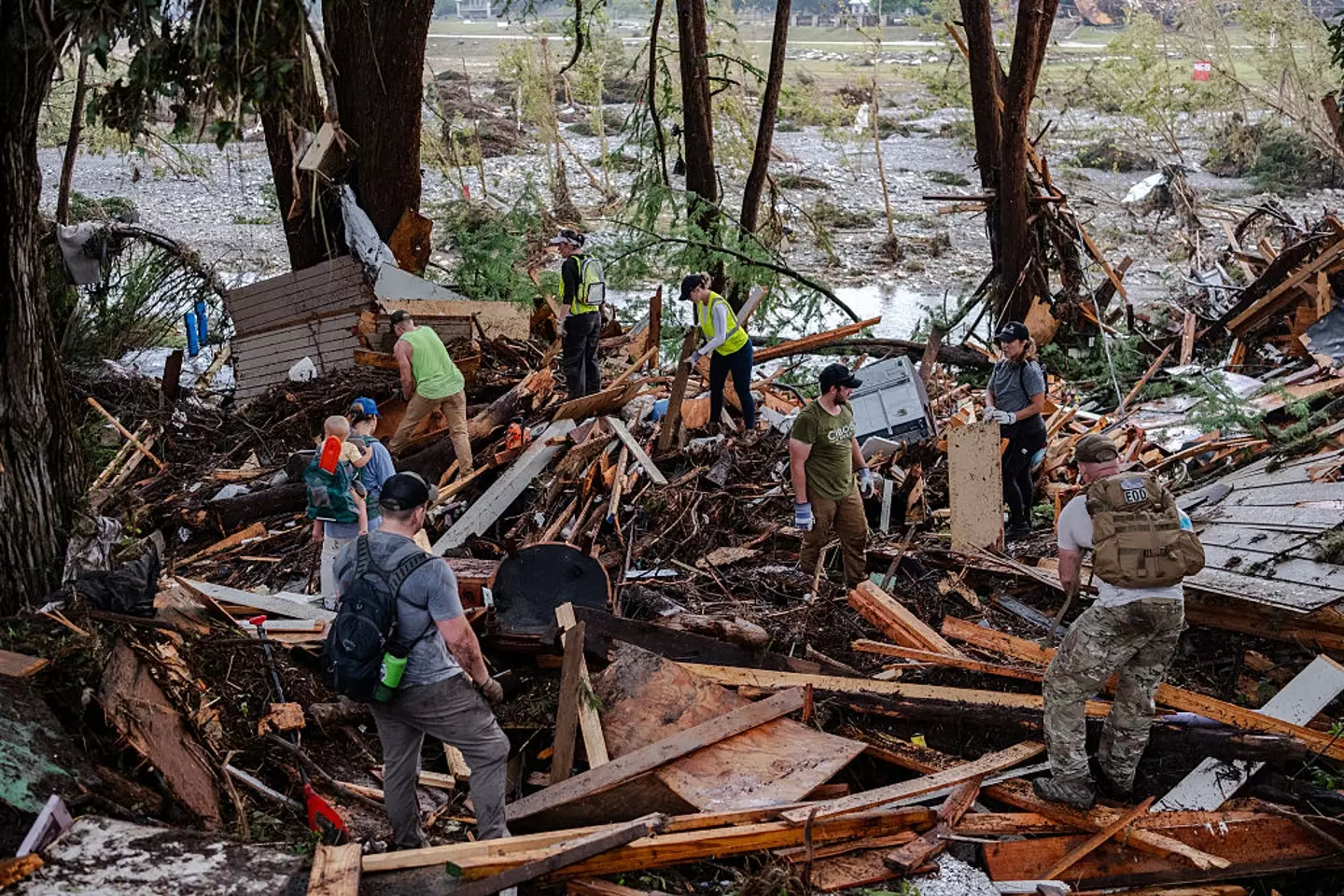 The horrifying flash floods ripped through central Texas on Friday (July 4) (Jim Vondruska / Stringer / Getty Images)