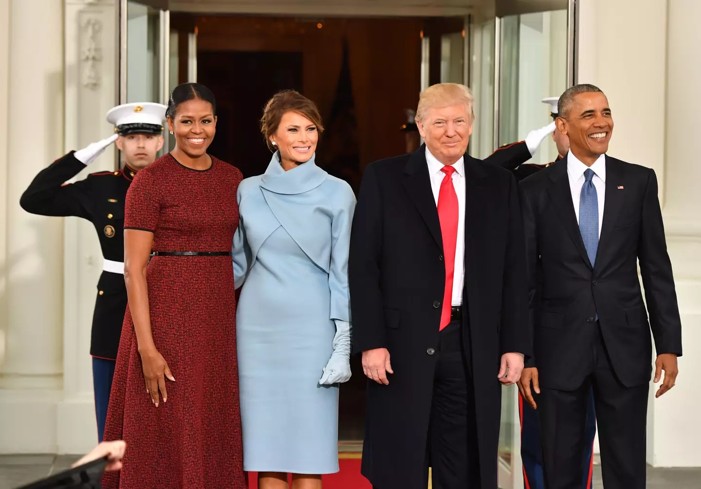 In 2016, Melania Trump was accused of plagiarising a speech made by Michelle Obama eight years earlier (Kevin Dietsch/Pool via Bloomberg)