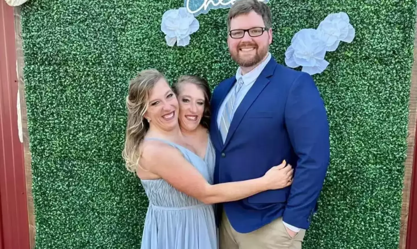 Abby and Brittany Hensel have addressed photos that circulated last month of them with a newborn baby (TikTok/@abbyandbrittanyhensel)