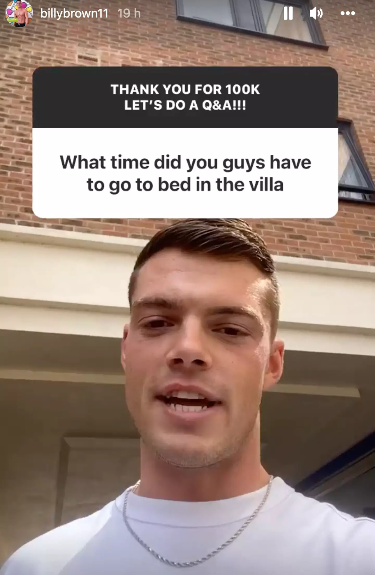 Billy spilled the beans.