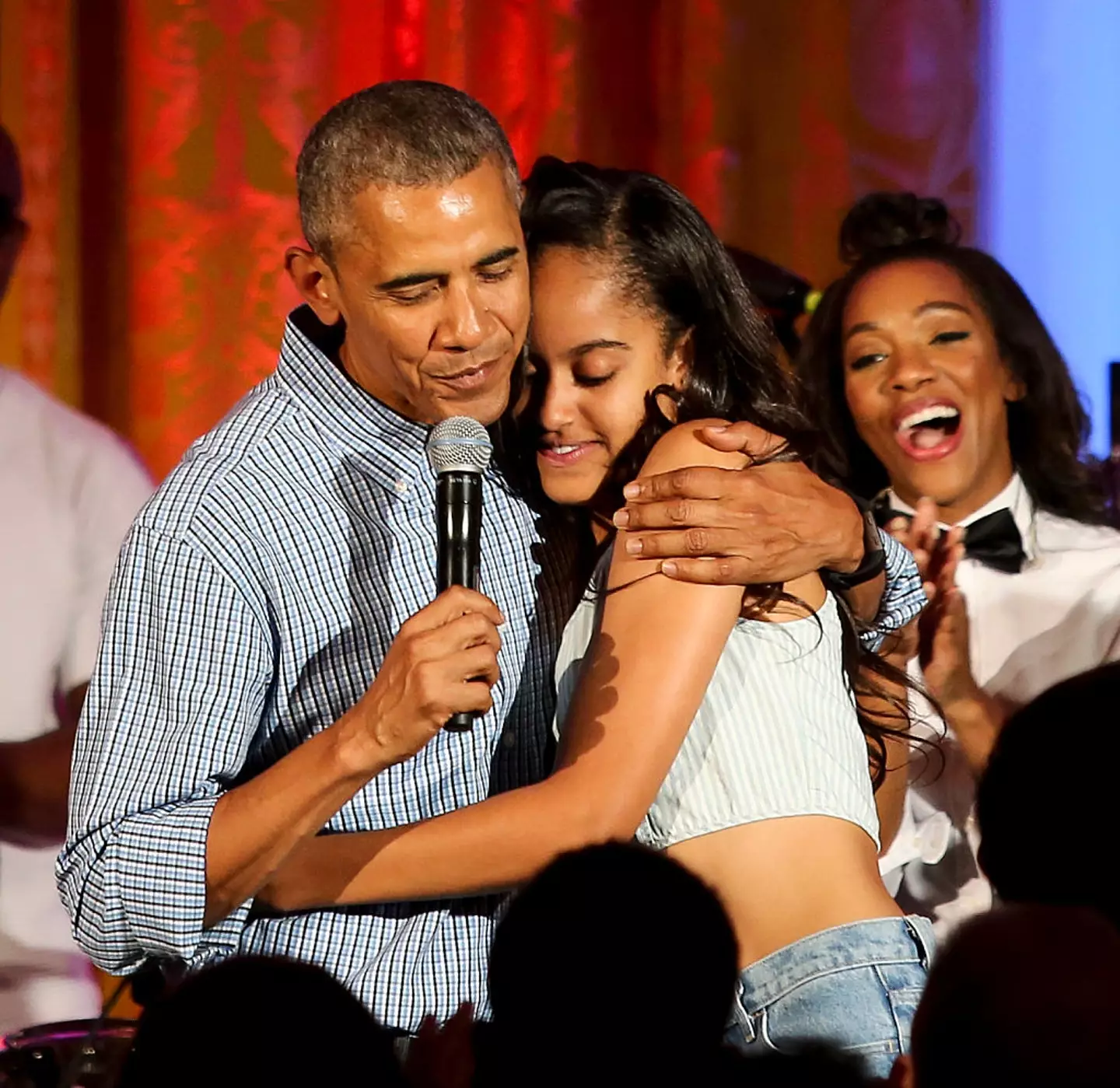 Barack Obama has revealed what he told his daughter Malia when he learned of her name change (Aude Guerrucci-Pool/Getty Images)