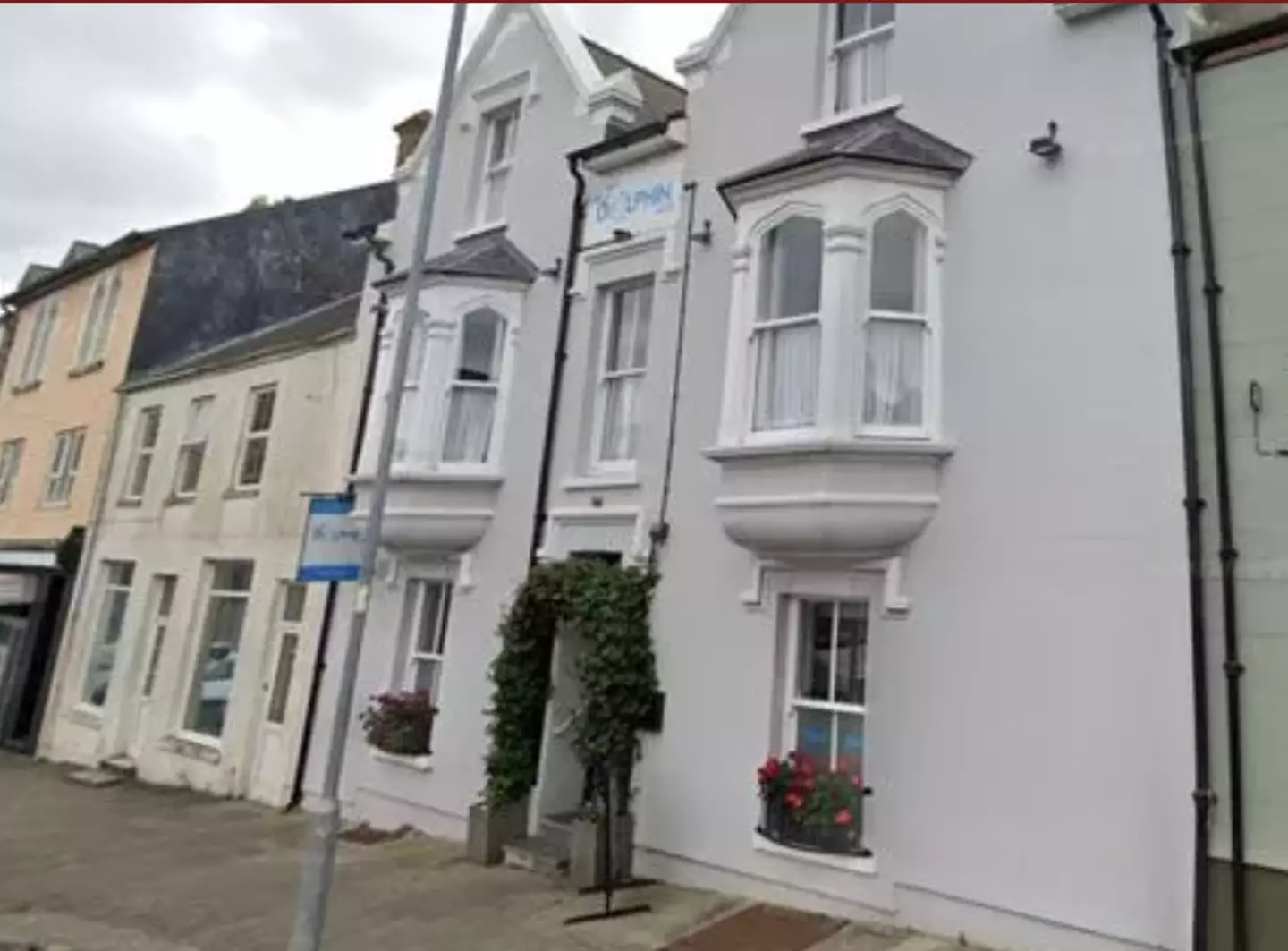 The couple stayed at the Dolphin Hotel in Pembrokeshire.