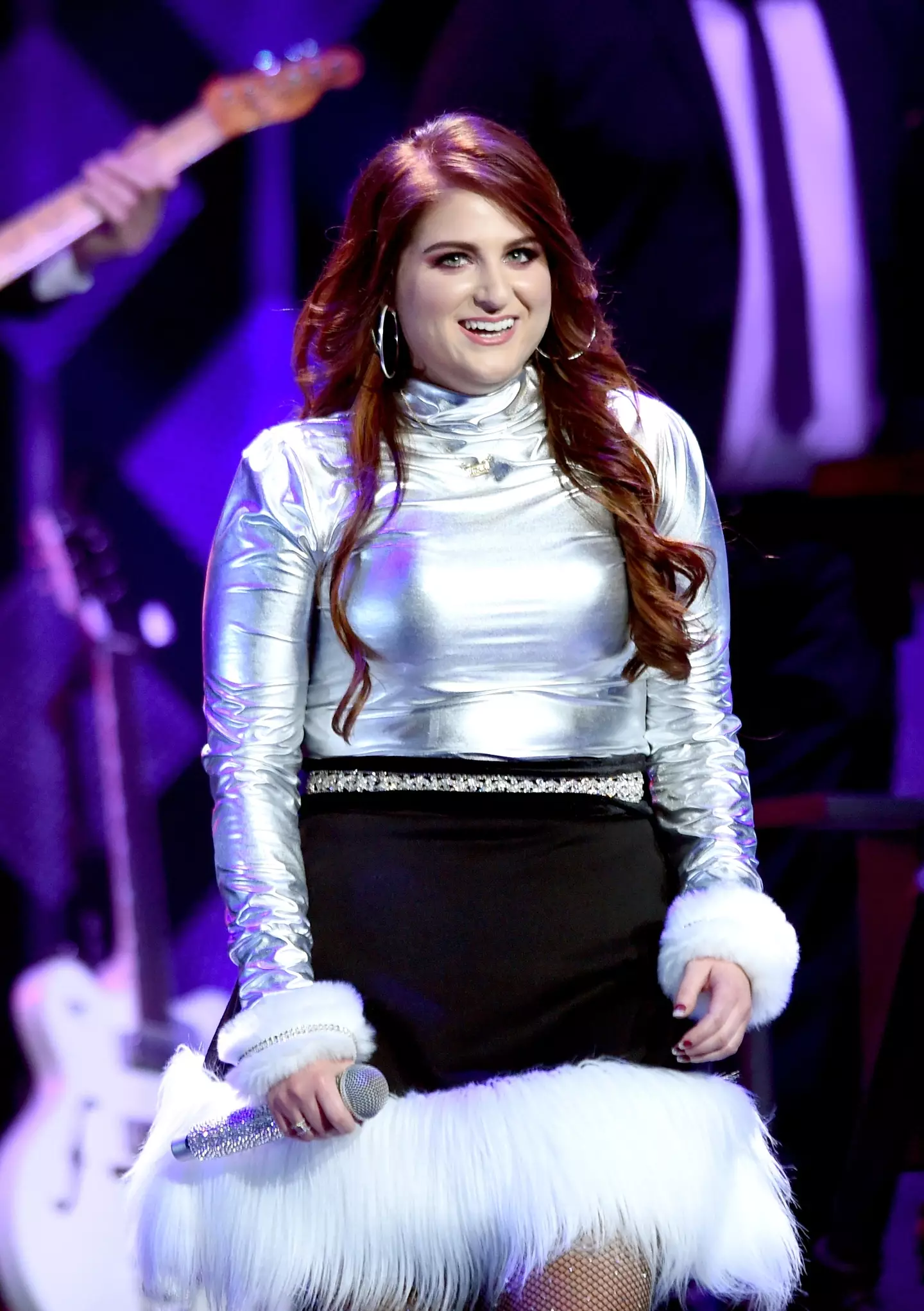 The singer recently faced backlash for changing one of the lyrics in her hit song 'All About That Bass' (Cooper Neill/Getty Images for iHeartMedia)